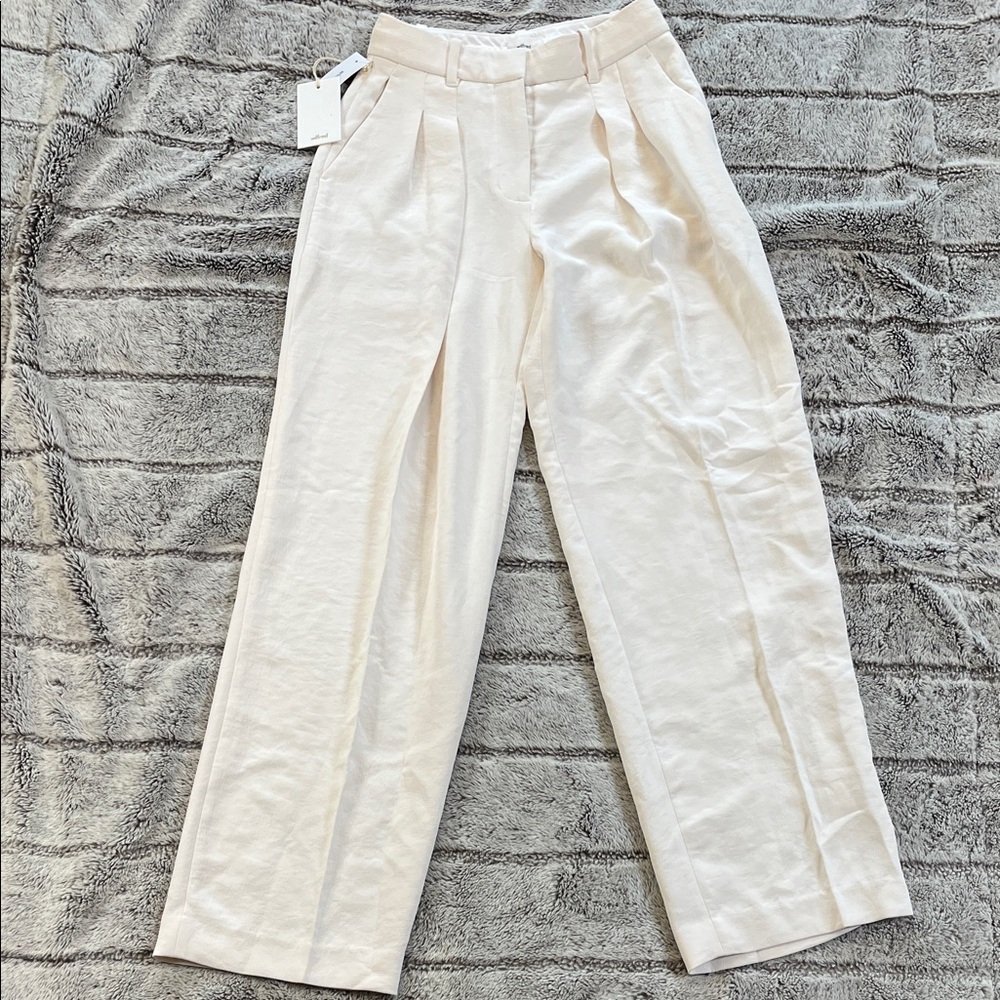 Wilfred Anyway Cream Pleated Women's Trousers
